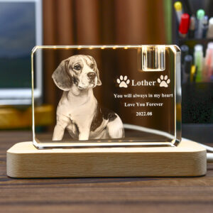 Custom 3D Crystal Laser Engraving Gift For Pets，engraved 3d crystal